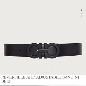 Salvatore Ferragamo black on black belt